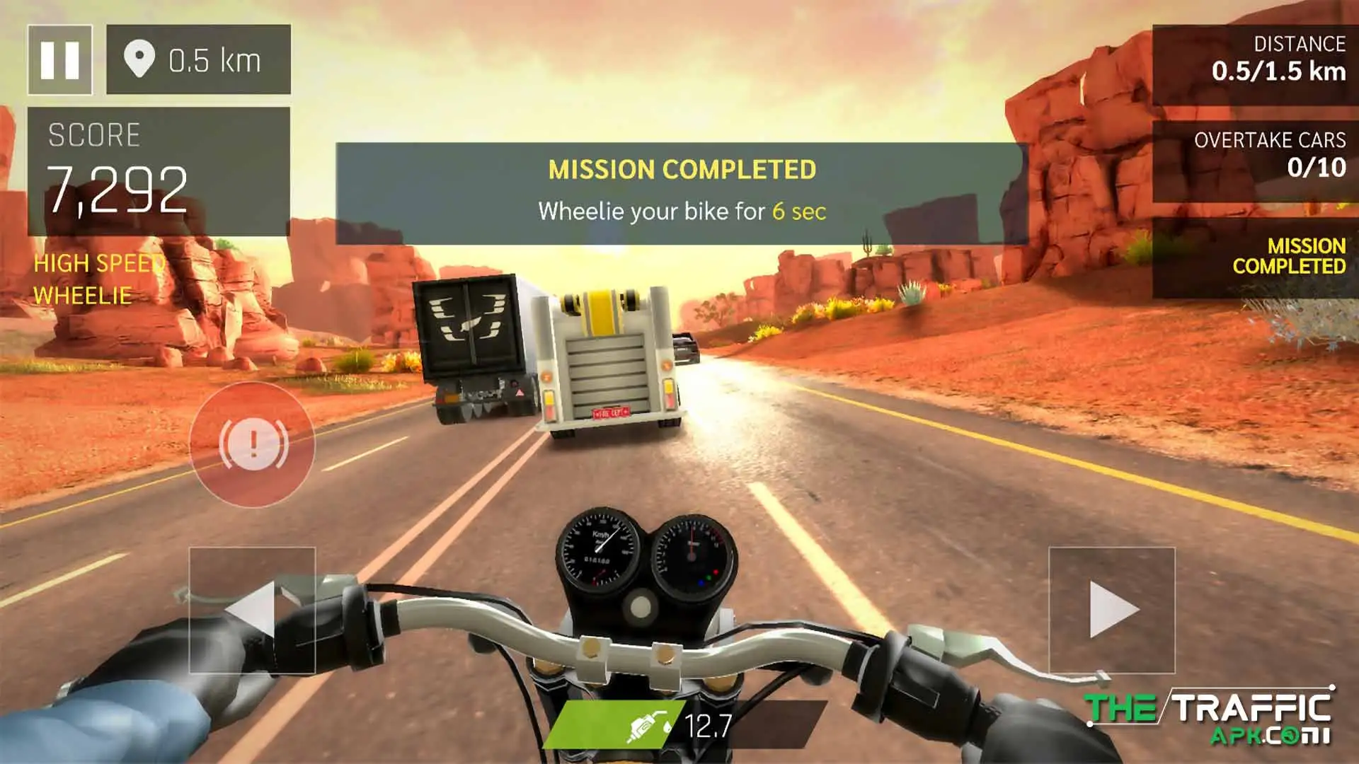 First-person camera view
