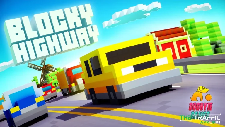 Blocky Highway Traffic Racing Mod APK