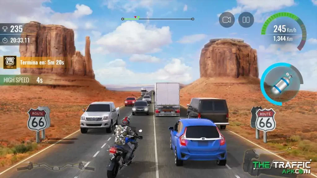 Moto Traffic Race 2 Mod APK Gameplay